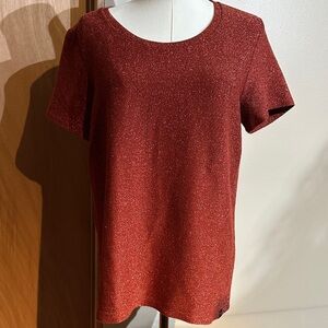 Scotch & Soda Glittering copper Short Sleeve Tee
